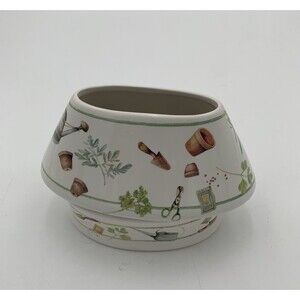Hallmark Marjolein Bastin Nature's Sketchbook 2 Pc Ceramic Jar Candle Holder